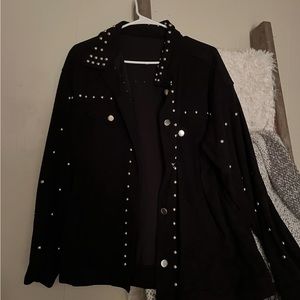 Studed shacket